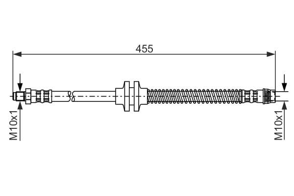 Bosch BH845 Fren boru hortumu; ön küçük görsel 5
