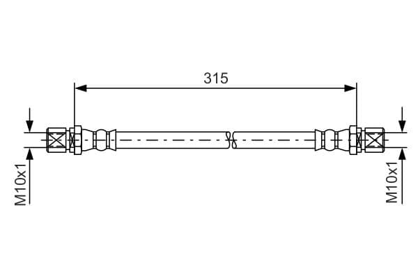 Bosch BH089 Fren hortumu küçük görsel 5