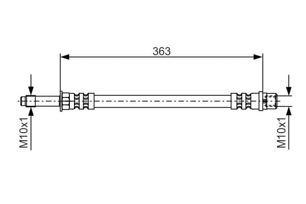 Bosch BH884 Fren hortumu küçük görsel 5