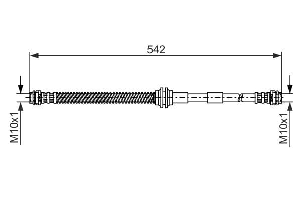 Bosch BH786 Fren hortumu dış; ön küçük görsel 5
