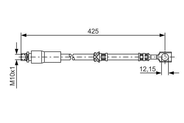 Bosch BH1446 Fren boru hortumu; ön küçük görsel 5