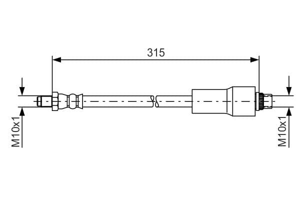 Bosch BH140 Fren hortumu küçük görsel 5