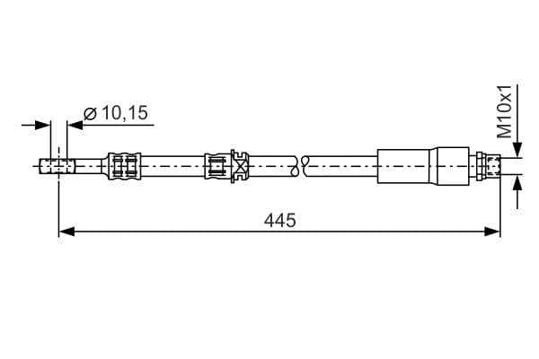 Bosch BH842 Fren boru hortumu; ön küçük görsel 5