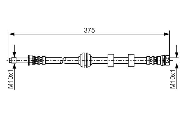 Bosch BH319 Fren boru hortumu; ön küçük görsel 5