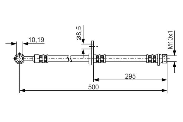 Bosch BH429 Fren boru hortumu; ön küçük görsel 5