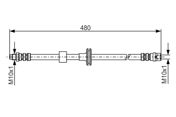 Bosch BH461 Fren boru hortumu; ön küçük görsel 5