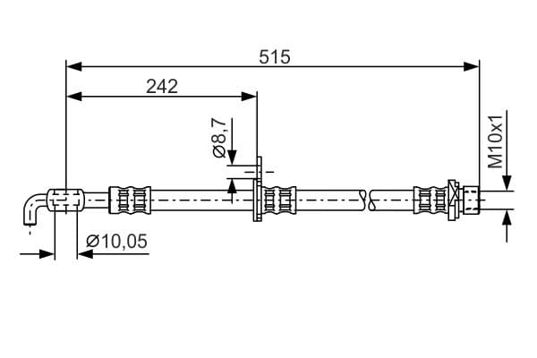 Bosch BH1448 Fren boru hortumu; ön küçük görsel 5