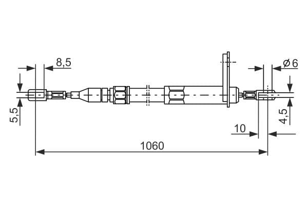 Bosch BC041 Fren kablosu küçük görsel 5