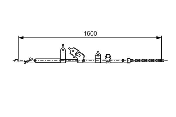 Bosch BC858 Sağ fren kablosu küçük görsel 5