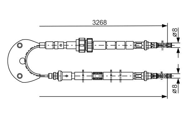 Bosch BC083 Fren kablosu küçük görsel 5
