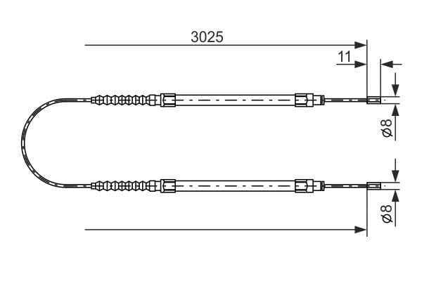 Bosch BC862 Fren kablosu 1