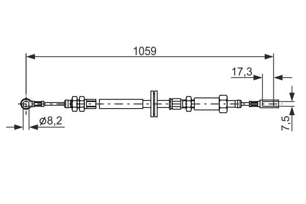 Bosch BC7114 Fren kablosu küçük görsel 5