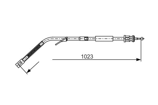 Bosch BC106 Sol fren kablosu küçük görsel 5