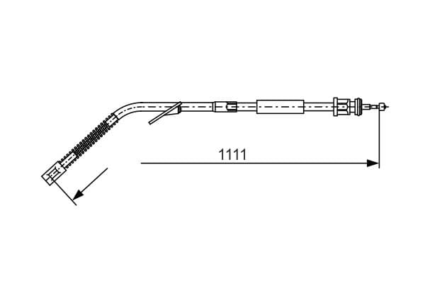 Bosch BC107 Sağ fren kablosu küçük görsel 5