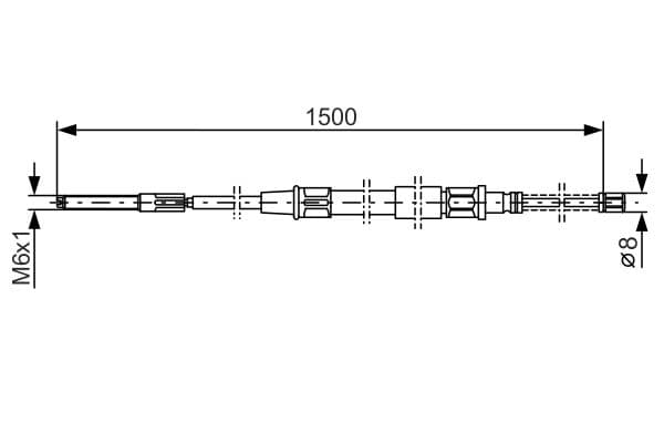 Bosch BC147 Fren kablosu küçük görsel 5