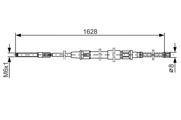 Bosch BC148 Fren kablosu küçük görsel 5