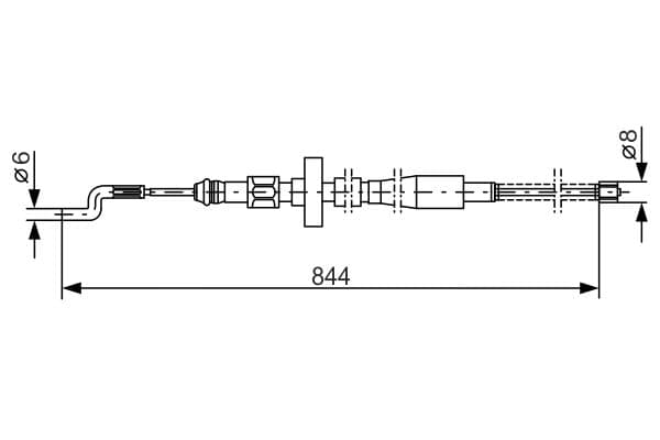Bosch BC149 Fren kablosu küçük görsel 5