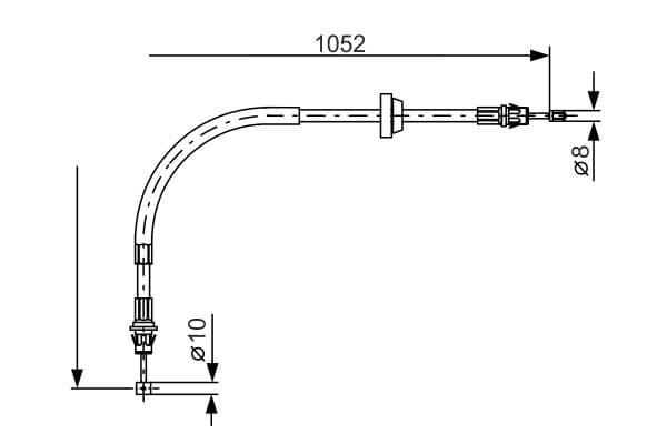 Bosch BC874 Fren kablosu küçük görsel 5