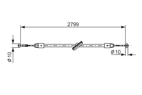 Bosch BC878 Fren kablosu küçük görsel 5