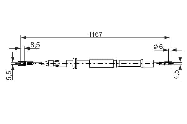 Bosch BC880 Fren kablosu küçük görsel 5