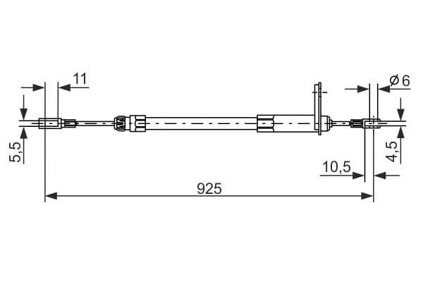 Bosch BC174 Sağ fren kablosu küçük görsel 5