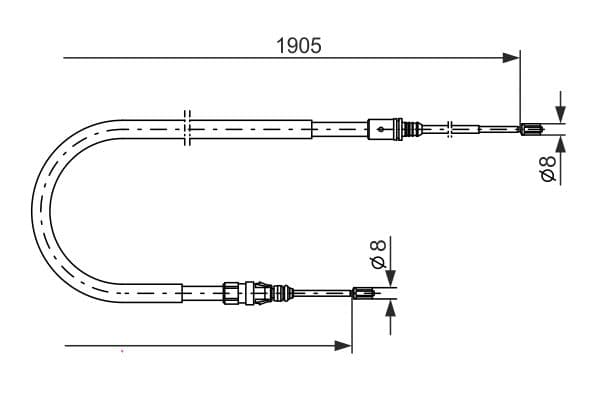 Bosch BC843 Fren kablosu küçük görsel 5