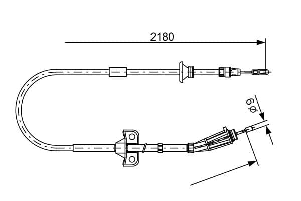 Bosch BC884 Fren kablosu küçük görsel 5