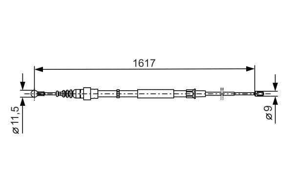 Bosch BC886 Fren kablosu küçük görsel 5