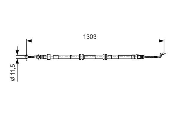 Bosch BC889 Fren kablosu küçük görsel 5
