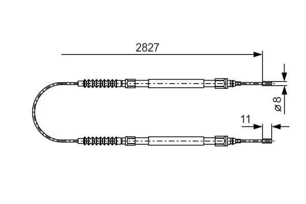 Bosch BC892 Fren kablosu küçük görsel 5