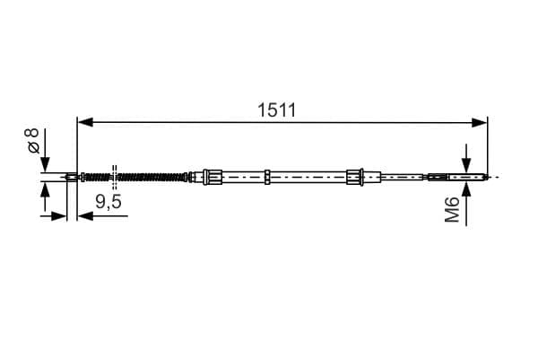 Bosch BC200 Fren kablosu küçük görsel 5