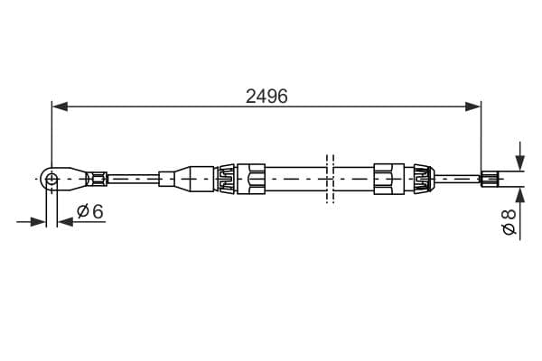 Bosch BC214 Fren kablosu küçük görsel 5