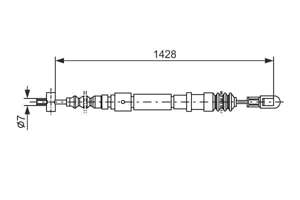 Bosch BC255 Fren kablosu küçük görsel 5