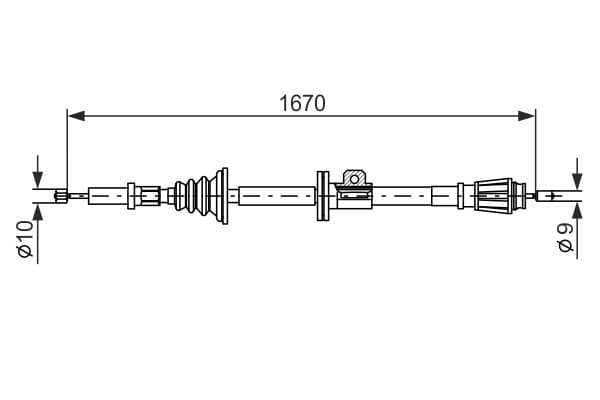 Bosch BC259 Fren kablosu küçük görsel 5