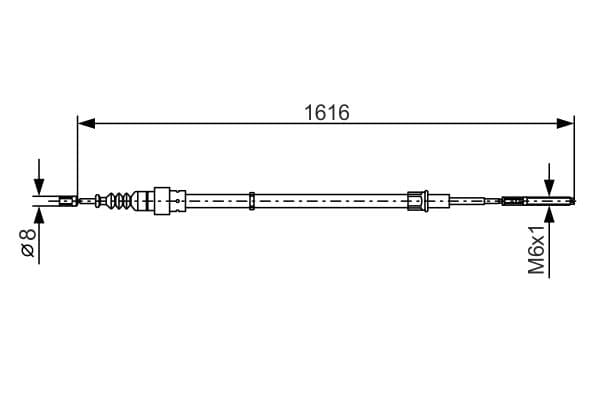 Bosch BC288 Fren kablosu küçük görsel 5