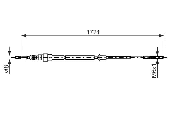 Bosch BC299 Fren kablosu küçük görsel 5