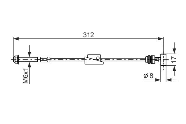 Bosch BC379 Fren kablosu küçük görsel 5