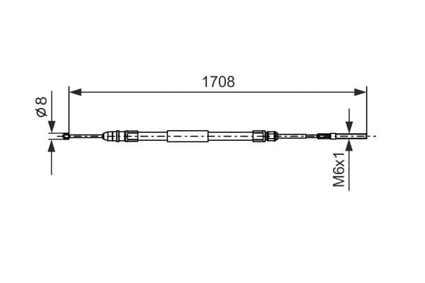 Bosch BC393 Sağ fren kablosu küçük görsel 5