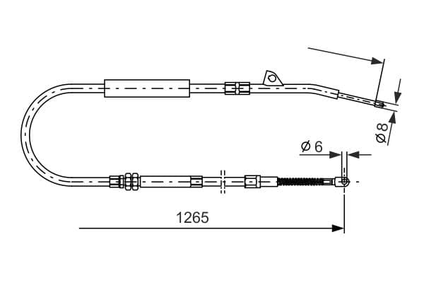 Bosch BC395 Sol fren kablosu küçük görsel 5
