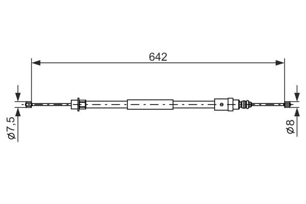 Bosch BC435 Sağ fren kablosu küçük görsel 5