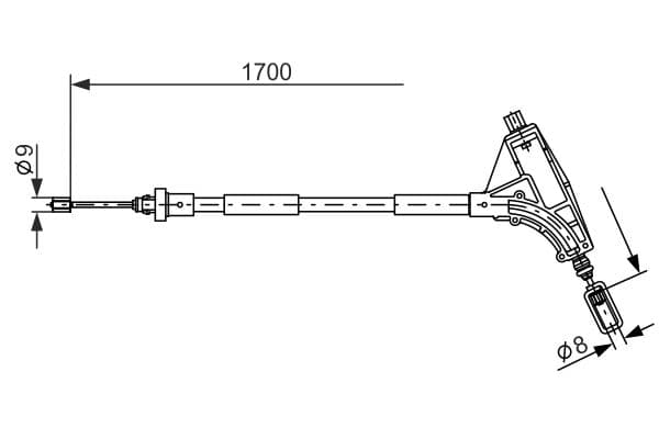 Bosch BC437 Fren kablosu küçük görsel 5