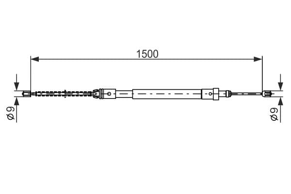 Bosch BC443 Sağ fren kablosu küçük görsel 5