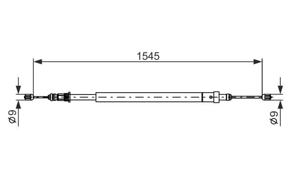 Bosch BC445 Sağ fren kablosu küçük görsel 5