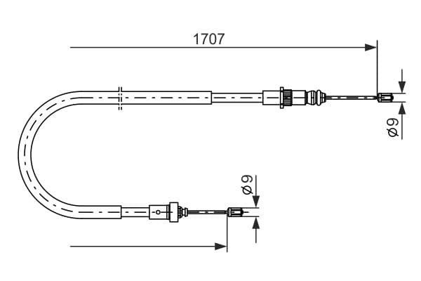 Bosch BC449 Fren kablosu küçük görsel 5