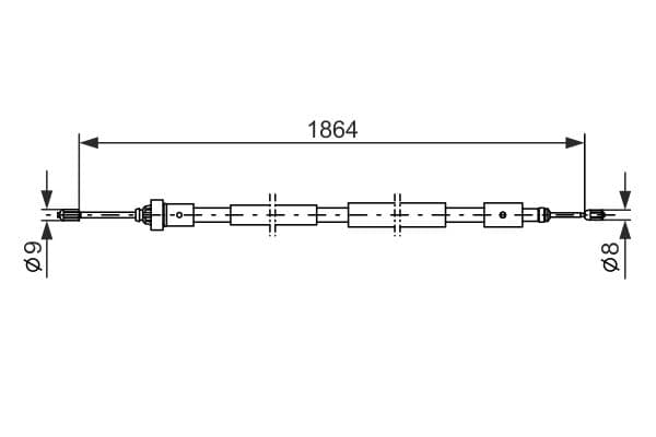 Bosch BC453 Sağ fren kablosu küçük görsel 5