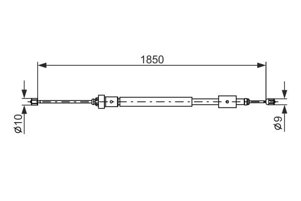 Bosch BC457 Sağ fren kablosu küçük görsel 5
