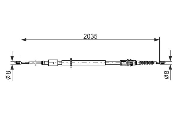 Bosch BC460 Fren kablosu küçük görsel 5