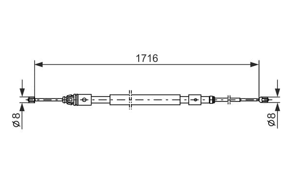 Bosch BC461 Fren kablosu küçük görsel 5