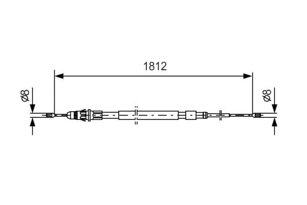 Bosch BC462 Fren kablosu küçük görsel 5