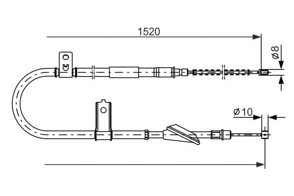 Bosch BC475 Sağ fren kablosu küçük görsel 5